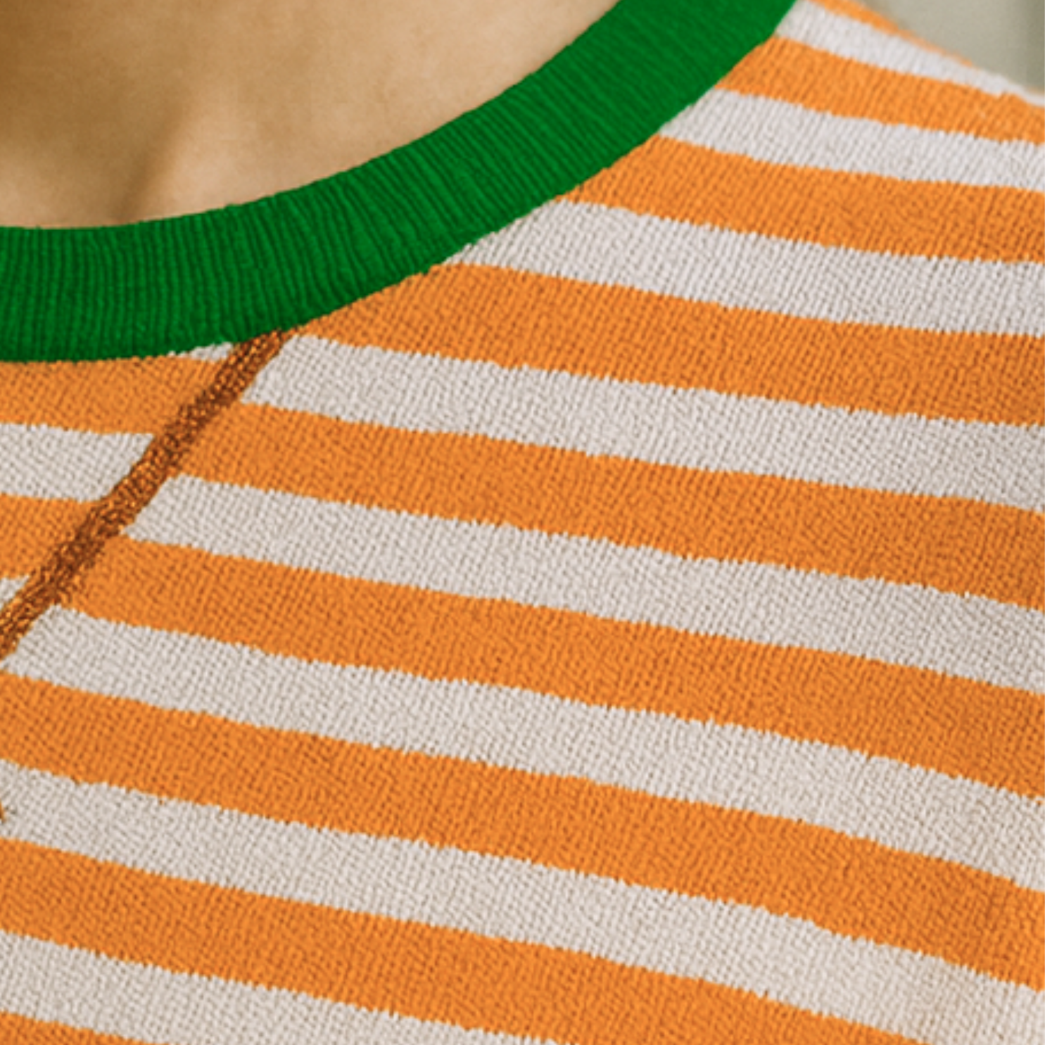Dahlia - Striped Cotton Sweater