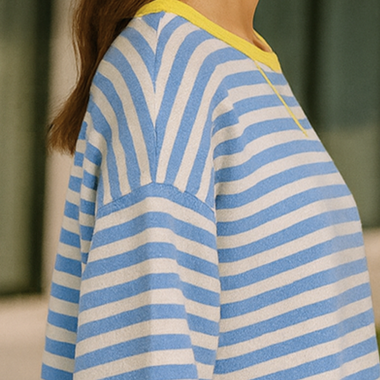 Dahlia - Striped Cotton Sweater
