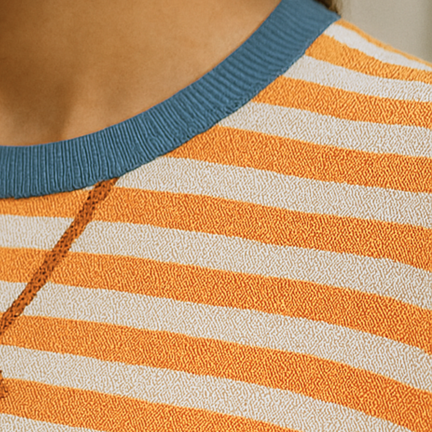 Dahlia - Striped Cotton Sweater
