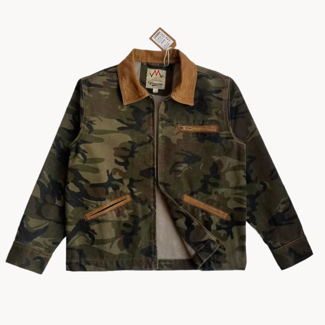 Camo Zip-Front Workwear - Jacket