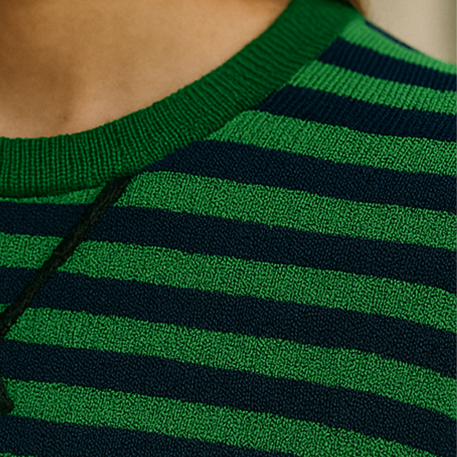Dahlia - Striped Cotton Sweater