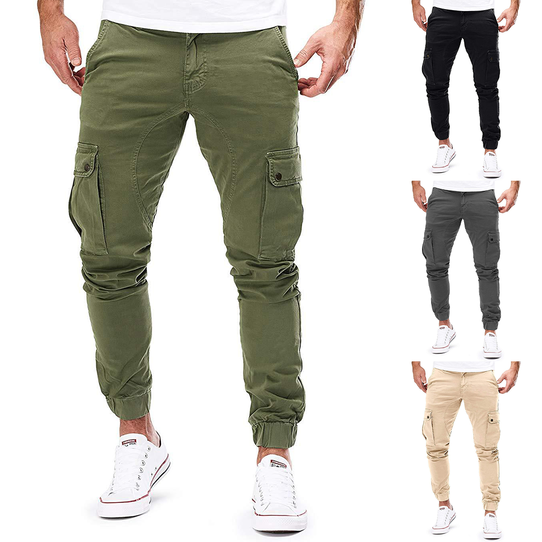 Cotton Relaxed Fit Cargo - Joggers
