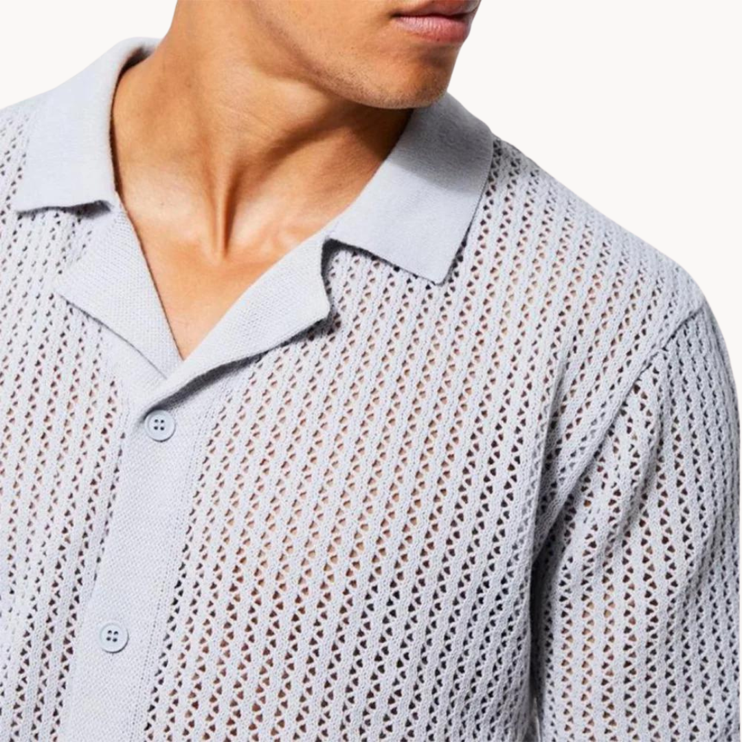 Sahara Mesh Full Placket - Polo Shirt