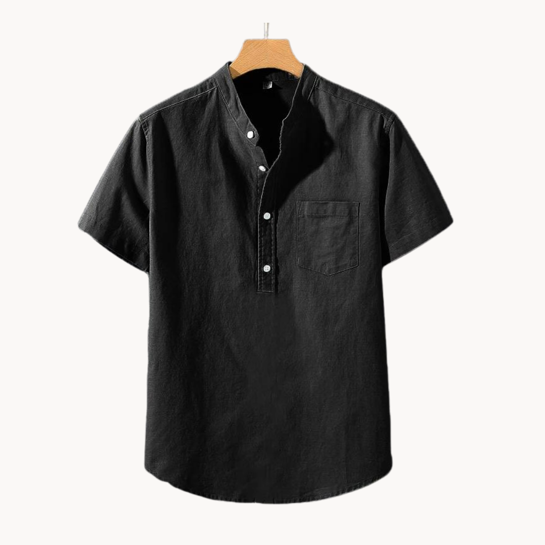 Cotton-Linen Blend - Polo Shirt