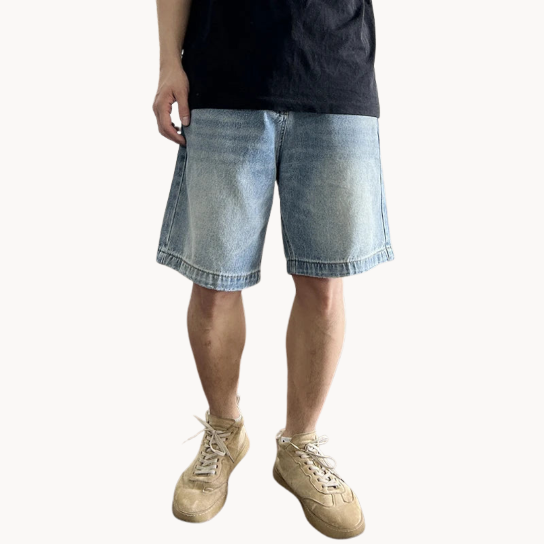 Stonewash Denim - Shorts