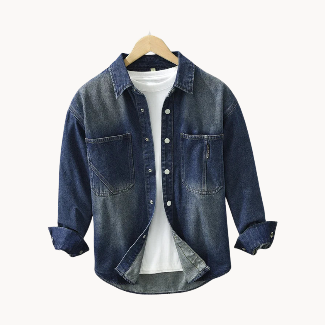 Dallas Blue Denim Button-Up - Shirt