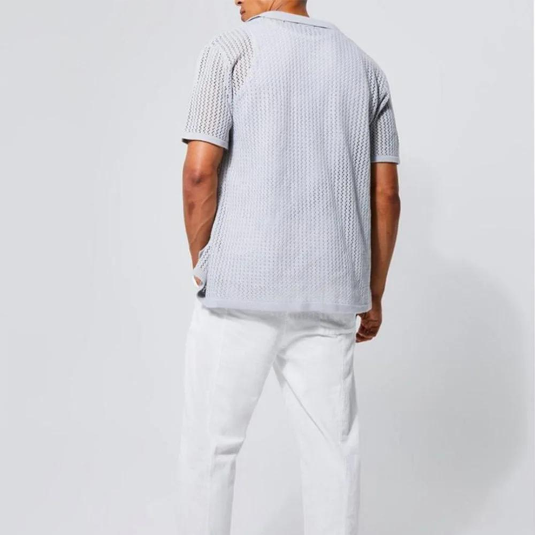 Sahara Mesh Full Placket - Polo Shirt
