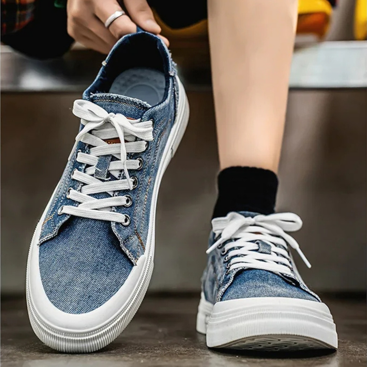 Denim Low-Top - Sneakers