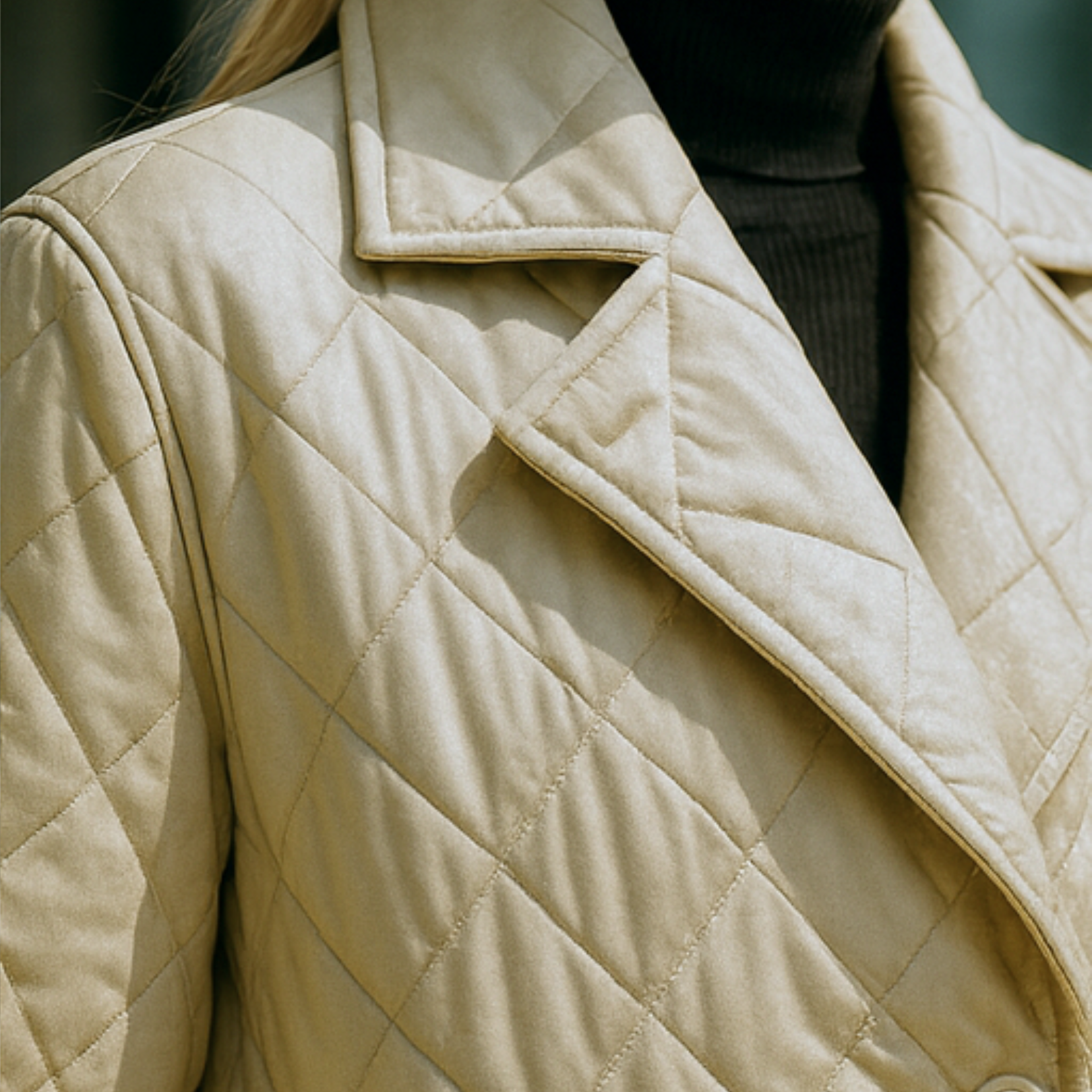 Shanaia - Quilted Coat with Leopard Lining