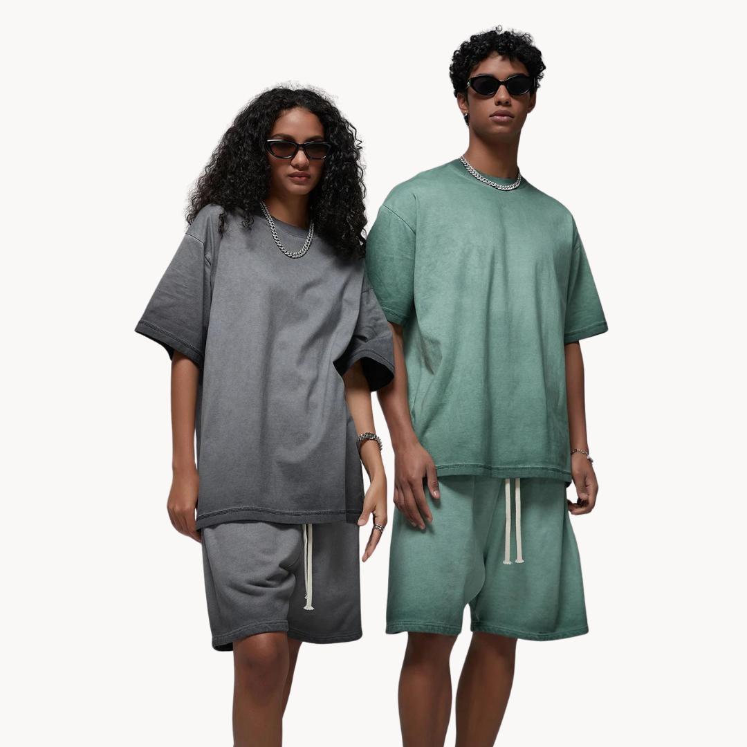 Stonewash Ombre - Two-Piece Set