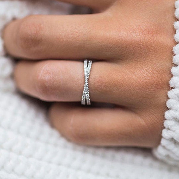 3pcs Gorgeous Round Cut Wedding Set In Sterling Silver shineofdiamond