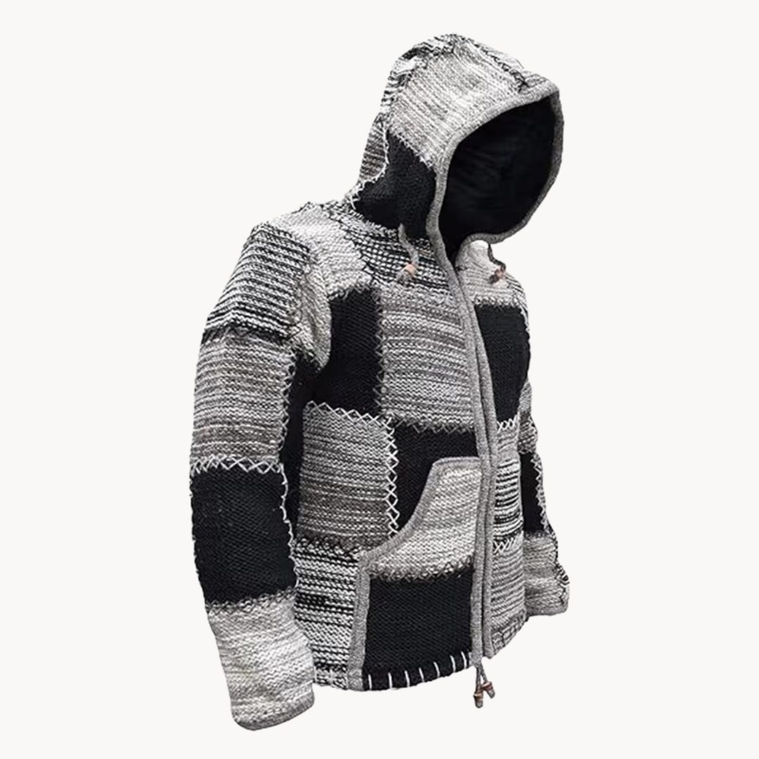 Patchwork Cotton Pullover - Sweater
