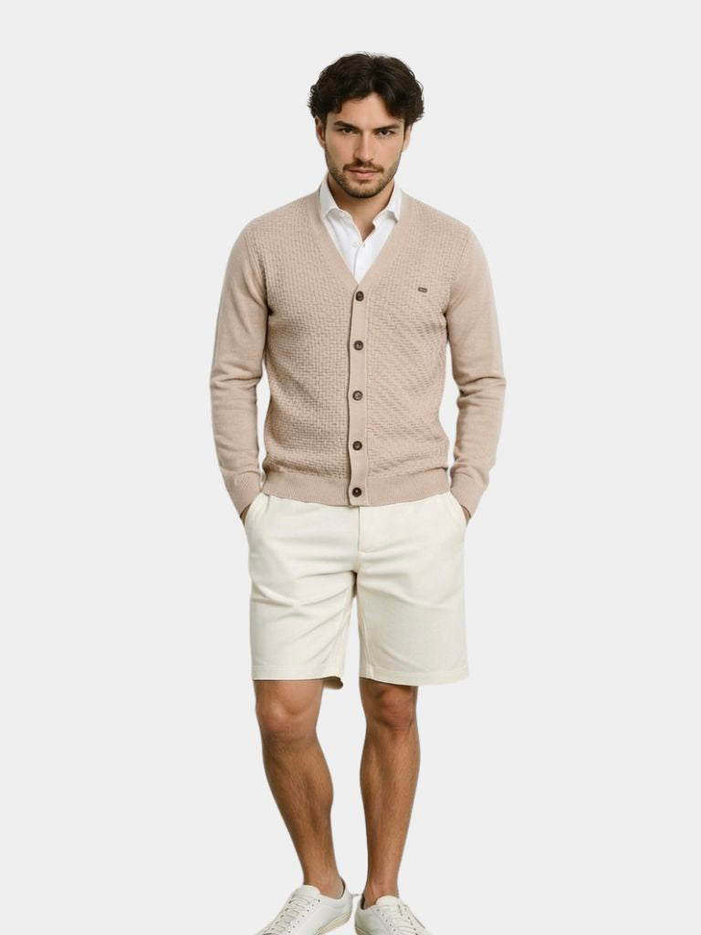 V Neck Knitwear Cardigan - Casa  Laro CASA LARO