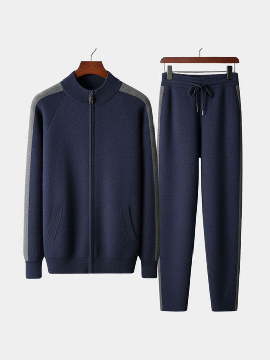 Navy Heritage Cashmere Set – Casa  Laro CASA LARO
