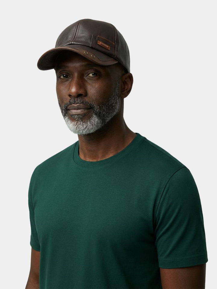 Rustic Laro Leather Cap  - Casa  Laro CASA LARO