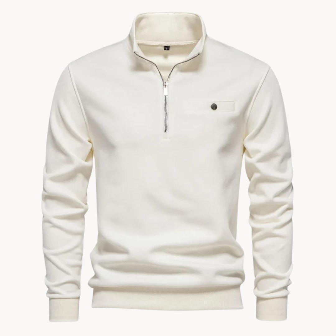 Mock Neck Zip - Sweater