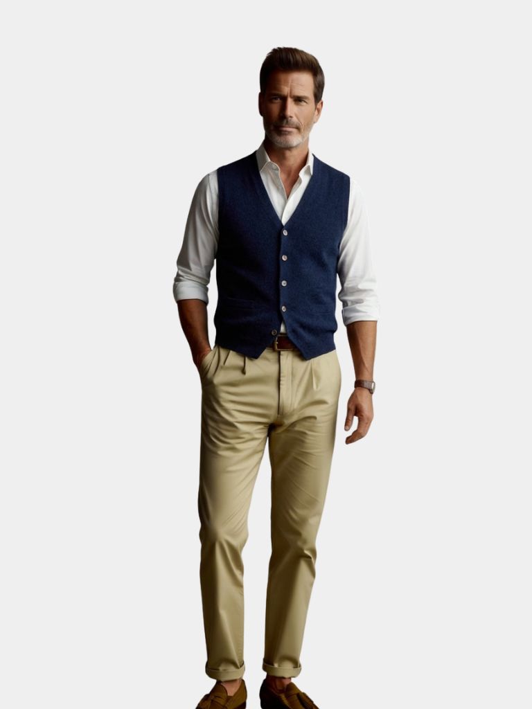 Cashmere Cardigan Vest  - Casa  Laro CASA LARO