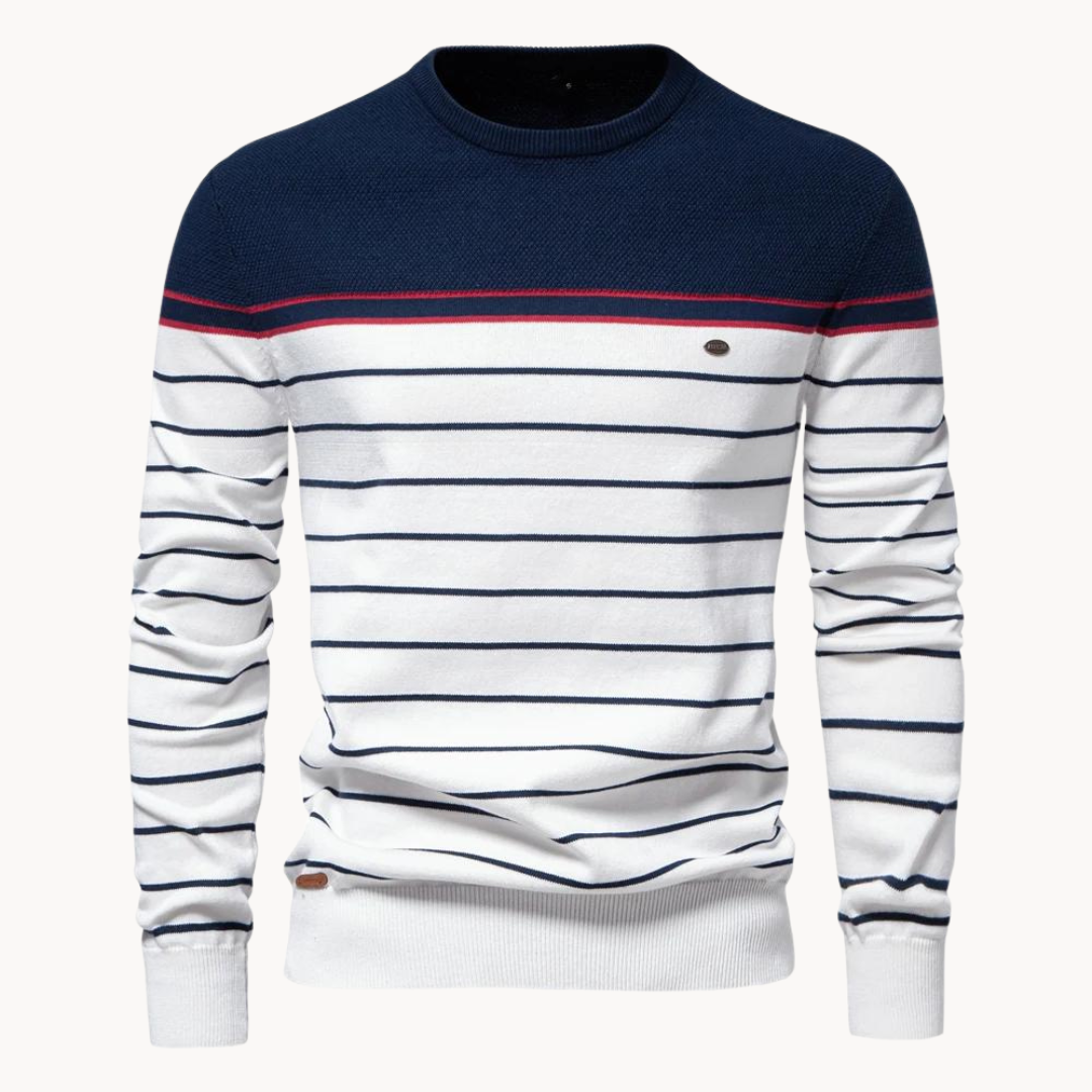 Atlantic Stripe Cotton - Sweater