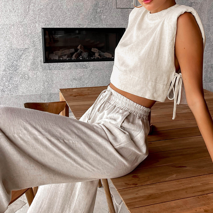 Linen Twin Set - Two-Piece Set