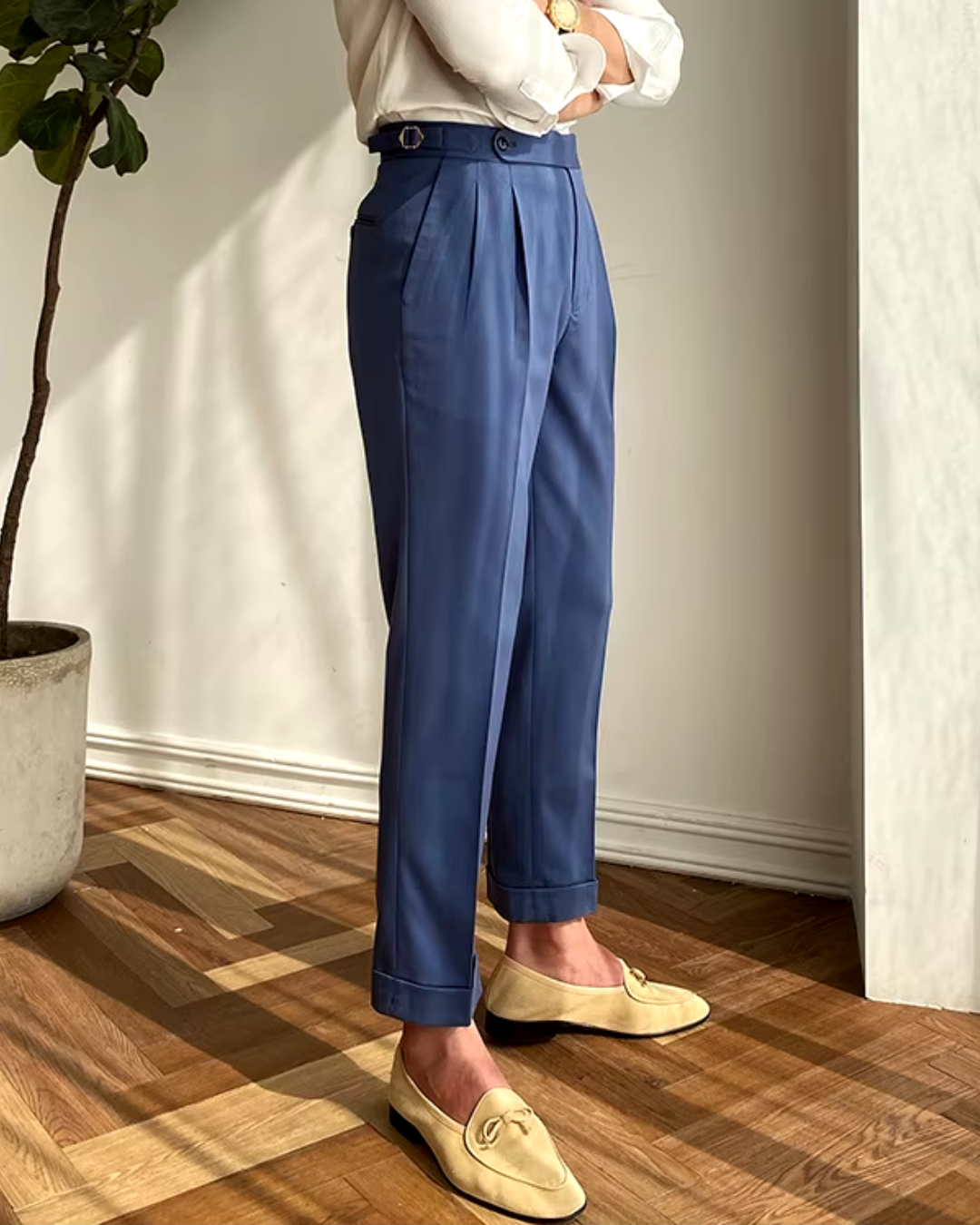 Tailored Straight-Leg - Trousers