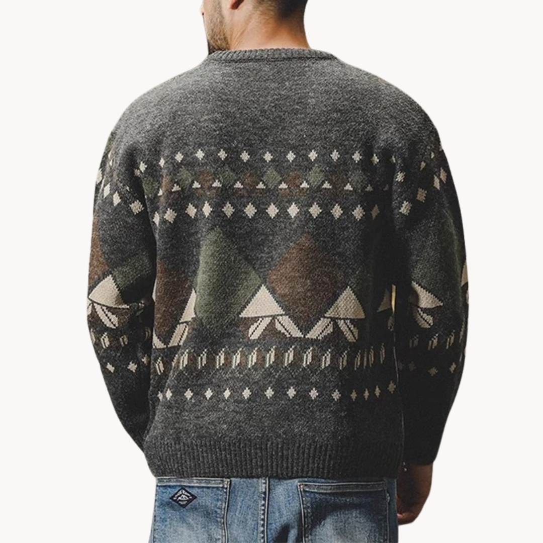Vintage Ribbed Knit - Sweater