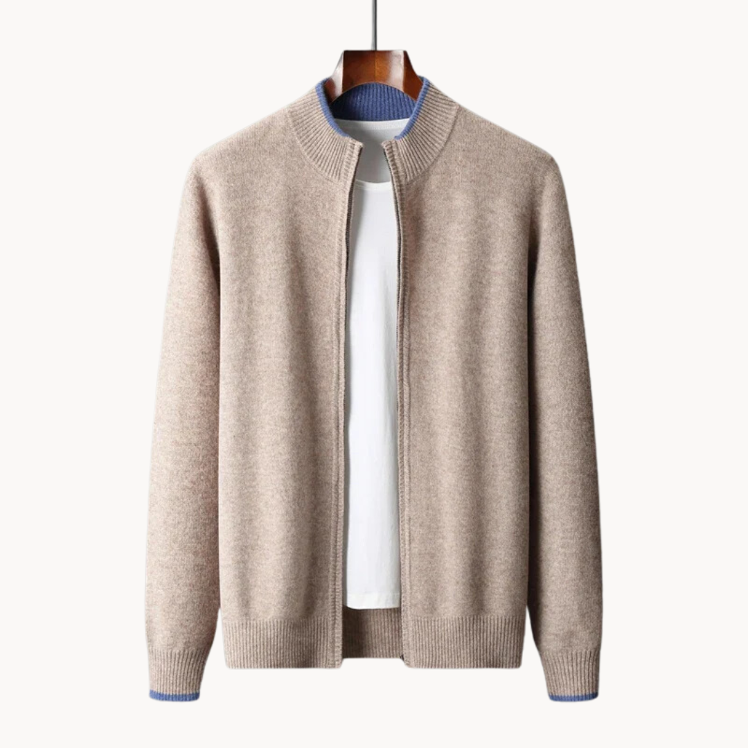 Merino Wool Zip Front - Sweater