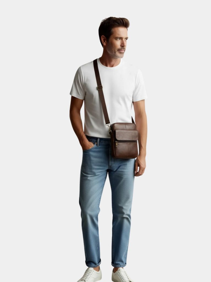 Essential Leather Shoulder Bag - Casa  Laro CASA LARO