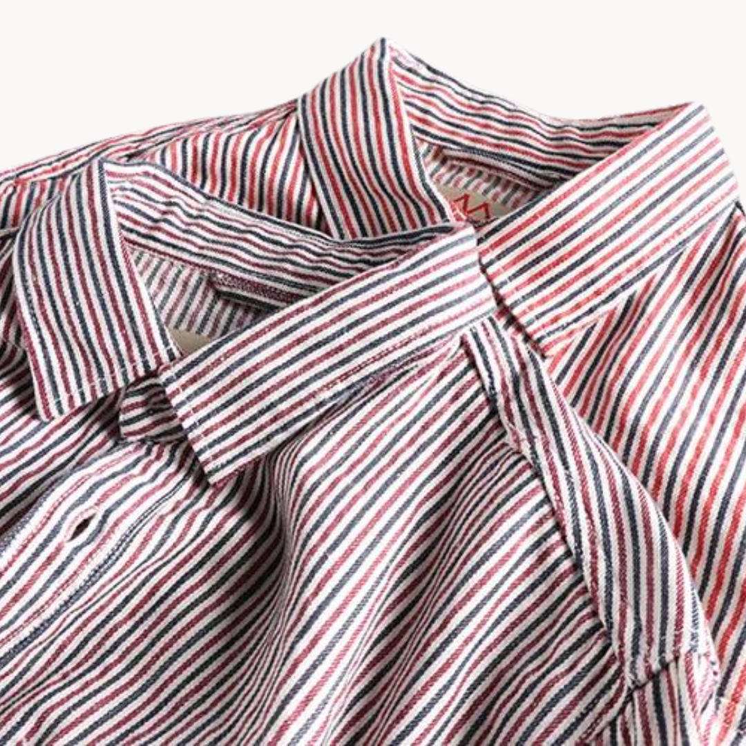 Pencil Stripe Button-Down - Shirt