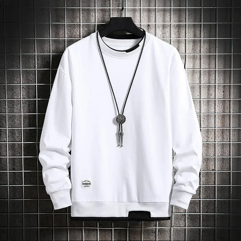 Eclipse Cotton-Blend Crewneck - Sweatshirt