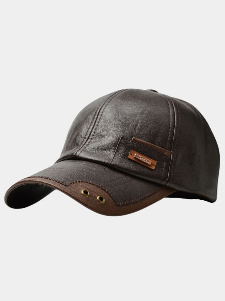 Rustic Laro Leather Cap  - Casa  Laro CASA LARO