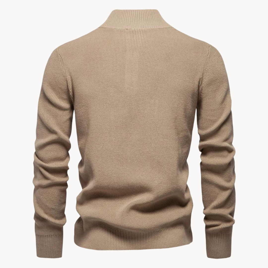 Button Mock Neck - Sweater