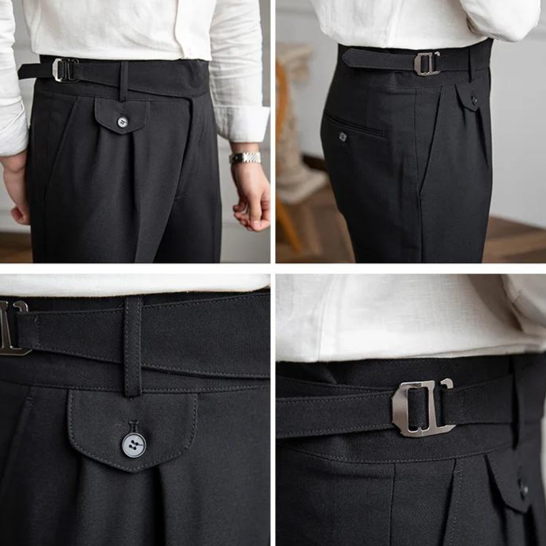 Pleated Tailored - Trousers