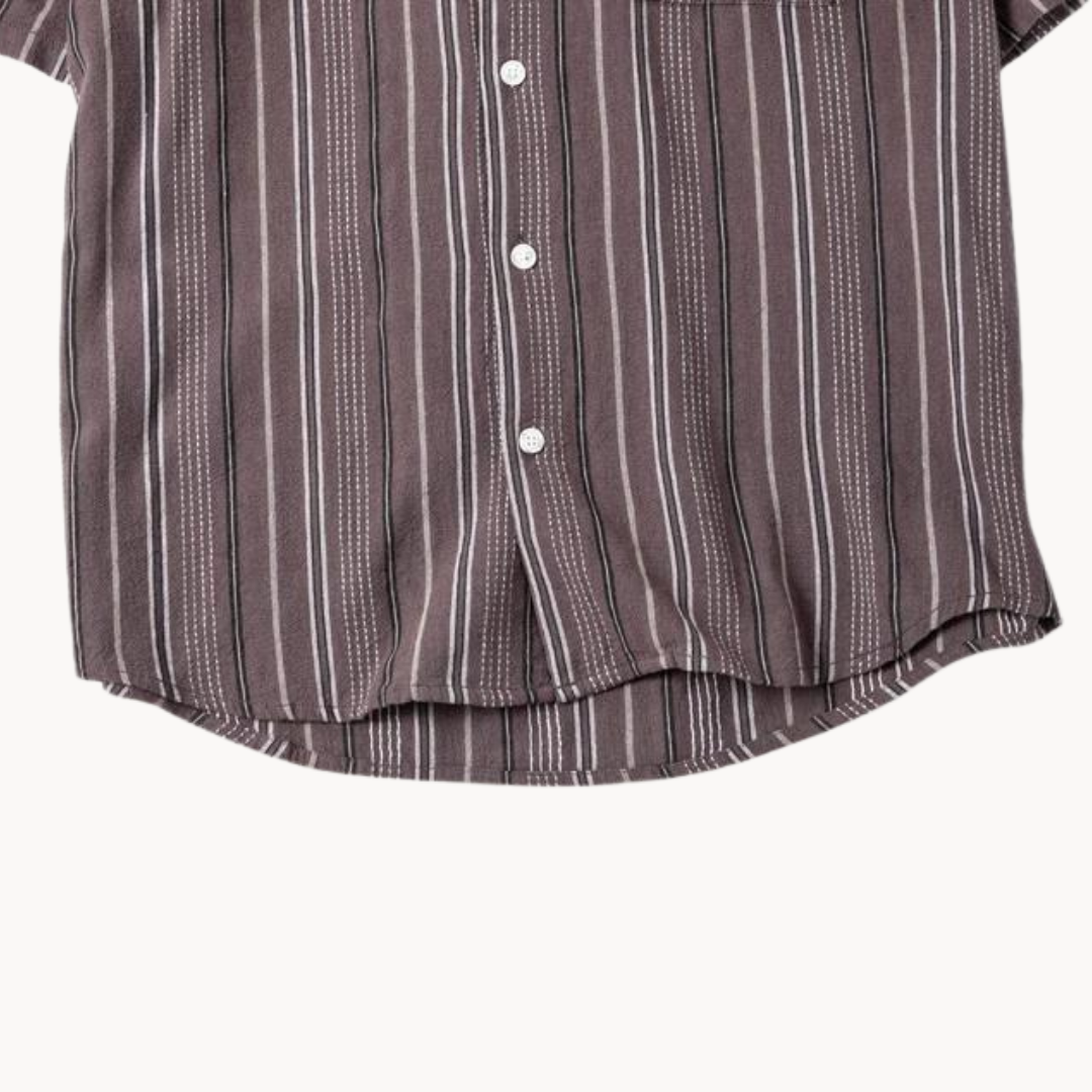 Cuban Collar Short Sleeve - Shirt