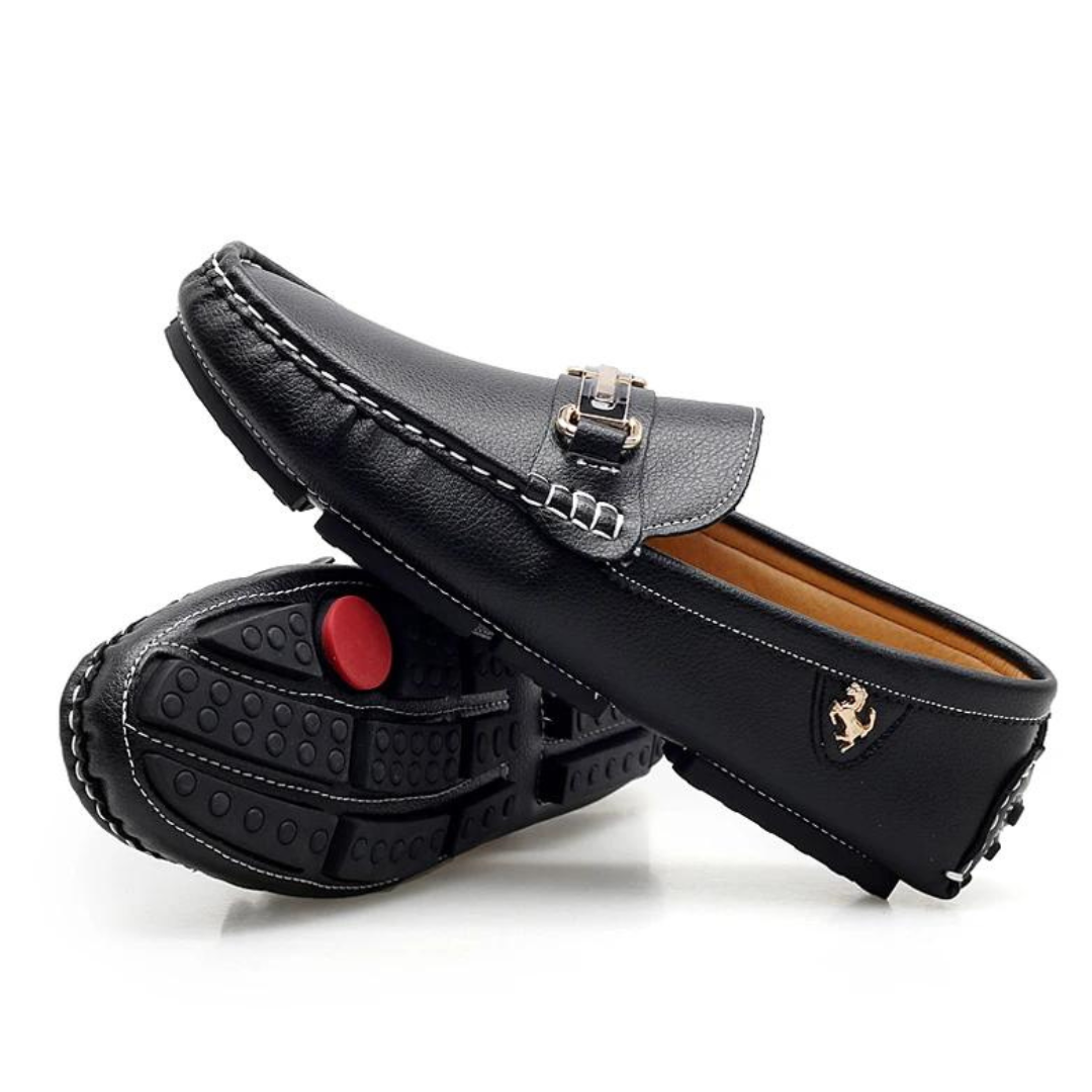 Genuine Leather Slip-On - Moccasins
