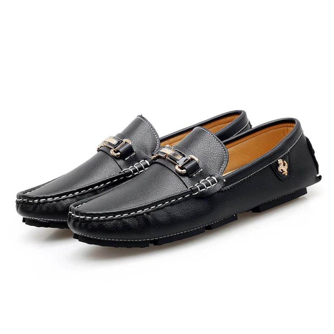 Genuine Leather Slip-On - Moccasins
