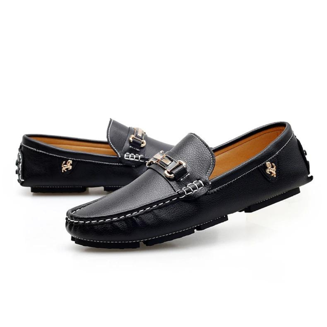 Genuine Leather Slip-On - Moccasins