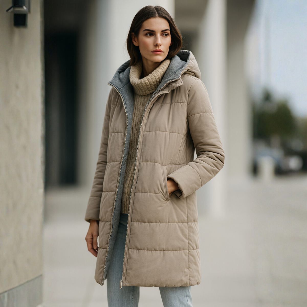 Mairah - Hooded Puffer Down Jacket