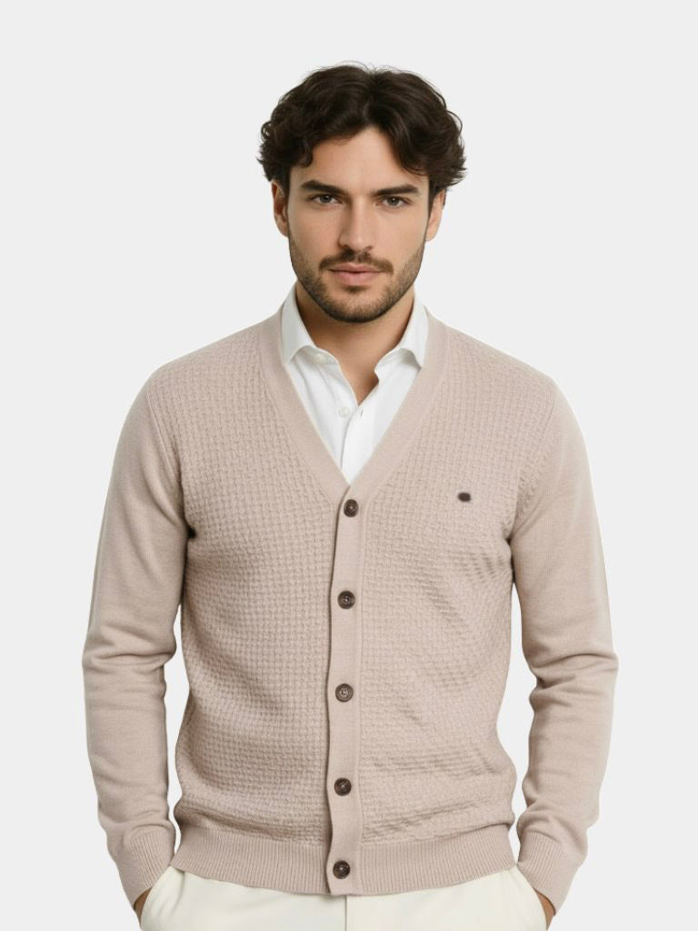 V Neck Knitwear Cardigan - Casa  Laro CASA LARO