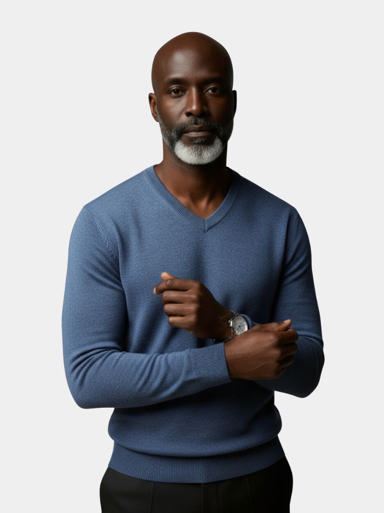 Cashmere V Neck Knitwear Sweater - Casa  Laro CASA LARO