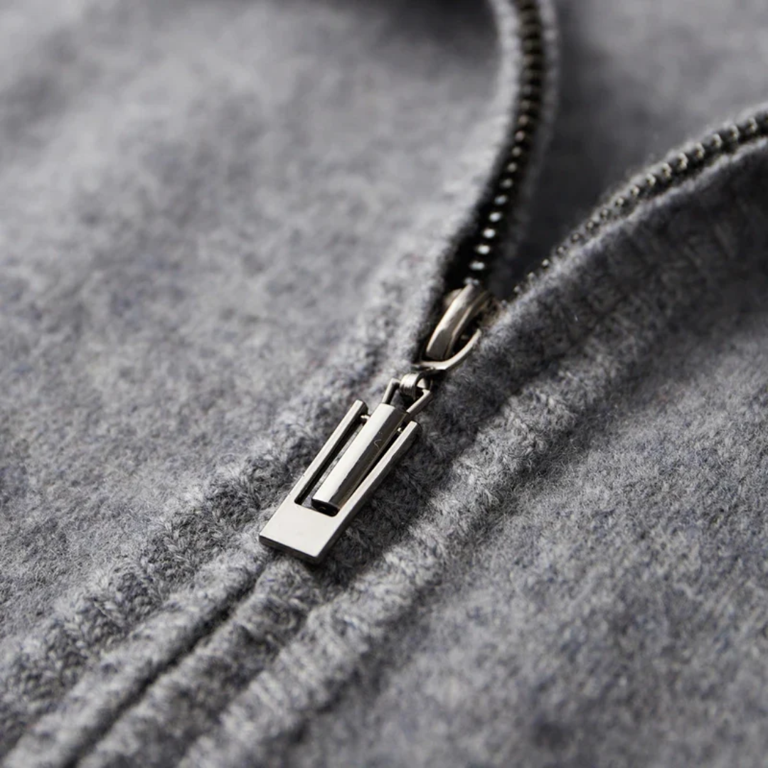 Merino Wool Zip Front - Sweater