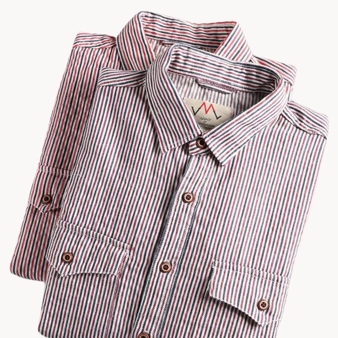 Pencil Stripe Button-Down - Shirt