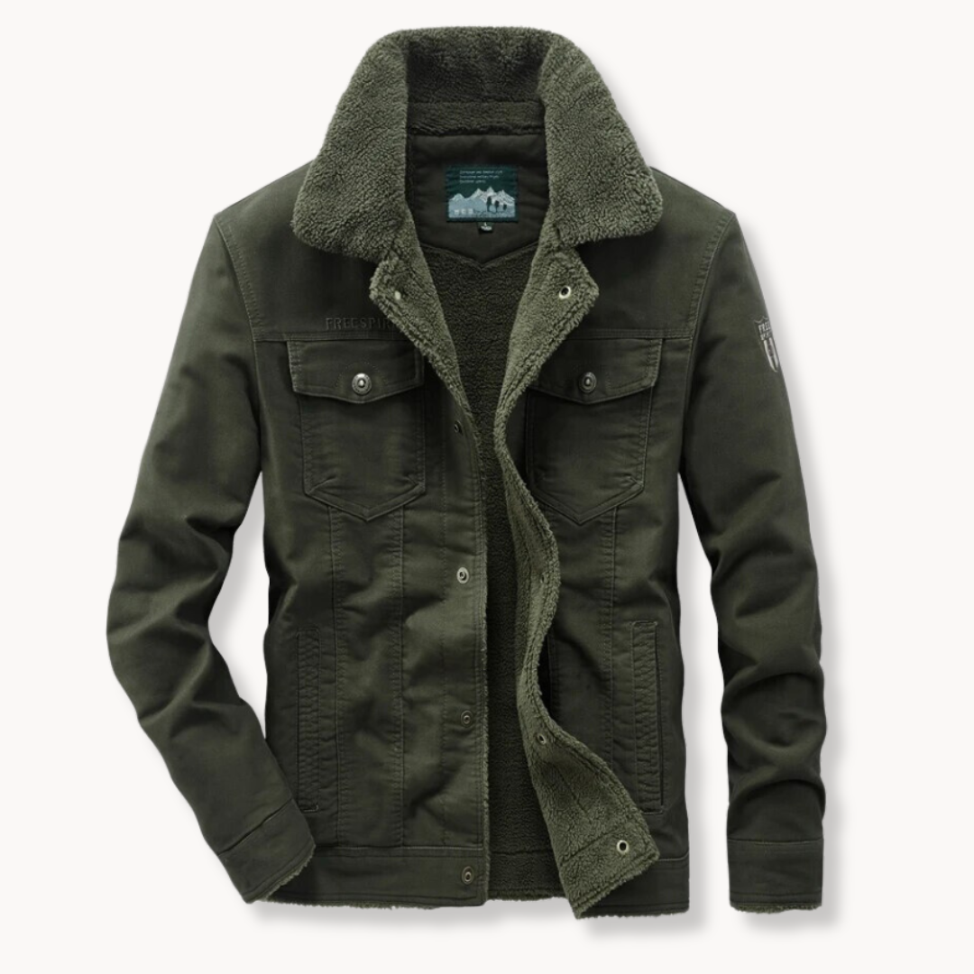 Sherpa Lined Faux Shearling - Jacket