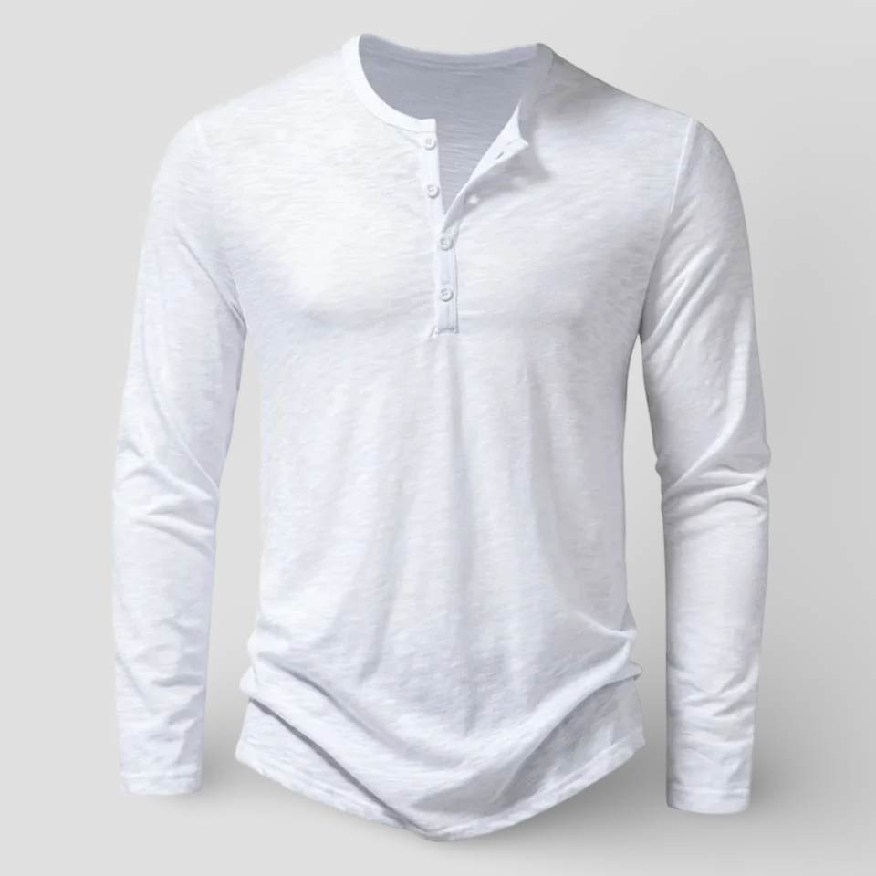 Long Sleeve Henley - T-Shirt