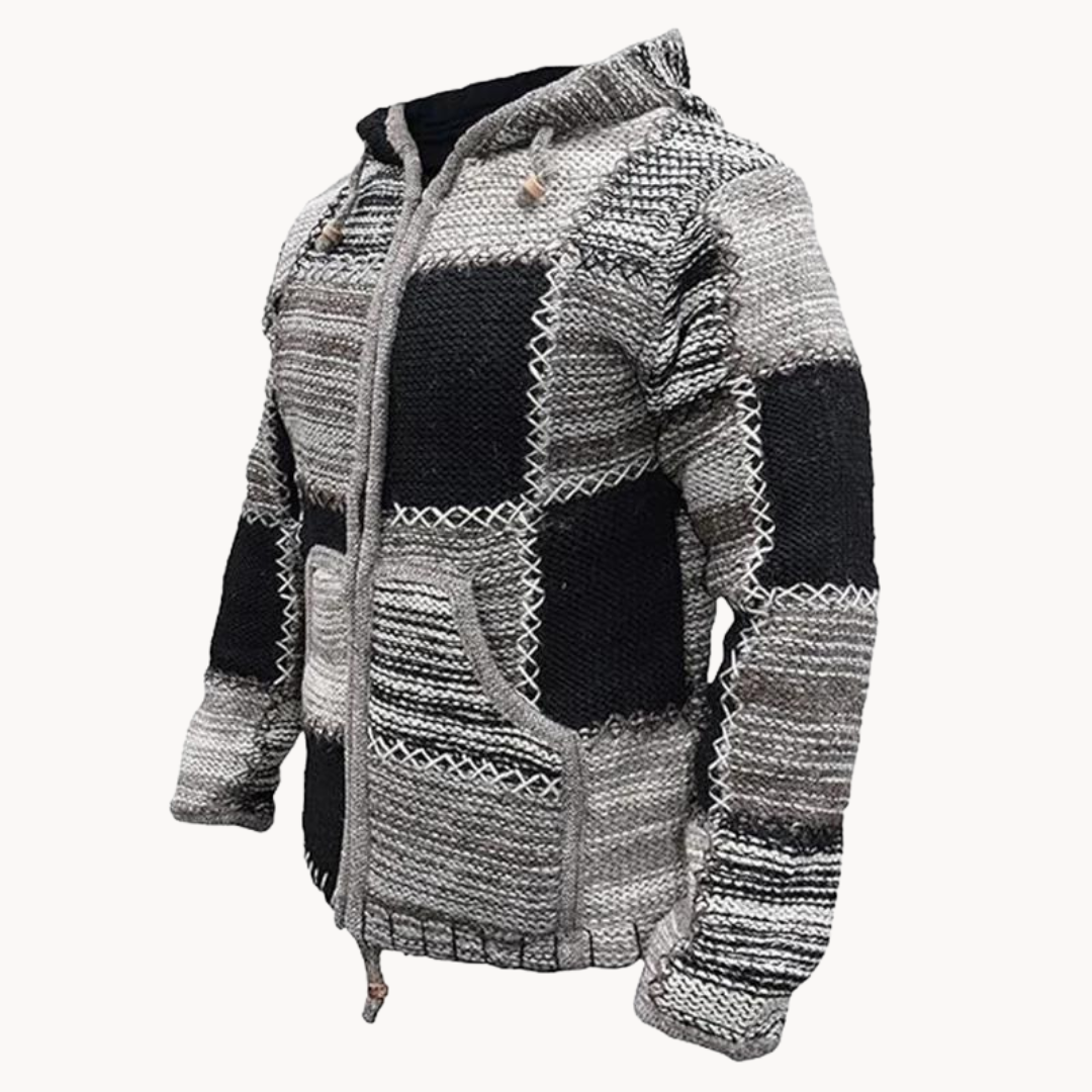 Patchwork Cotton Pullover - Sweater