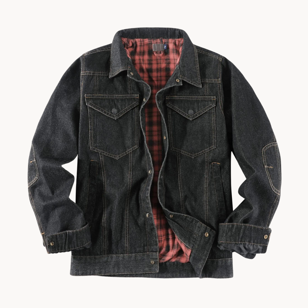 Flannel Lined Button-Front - Shirt Jacket