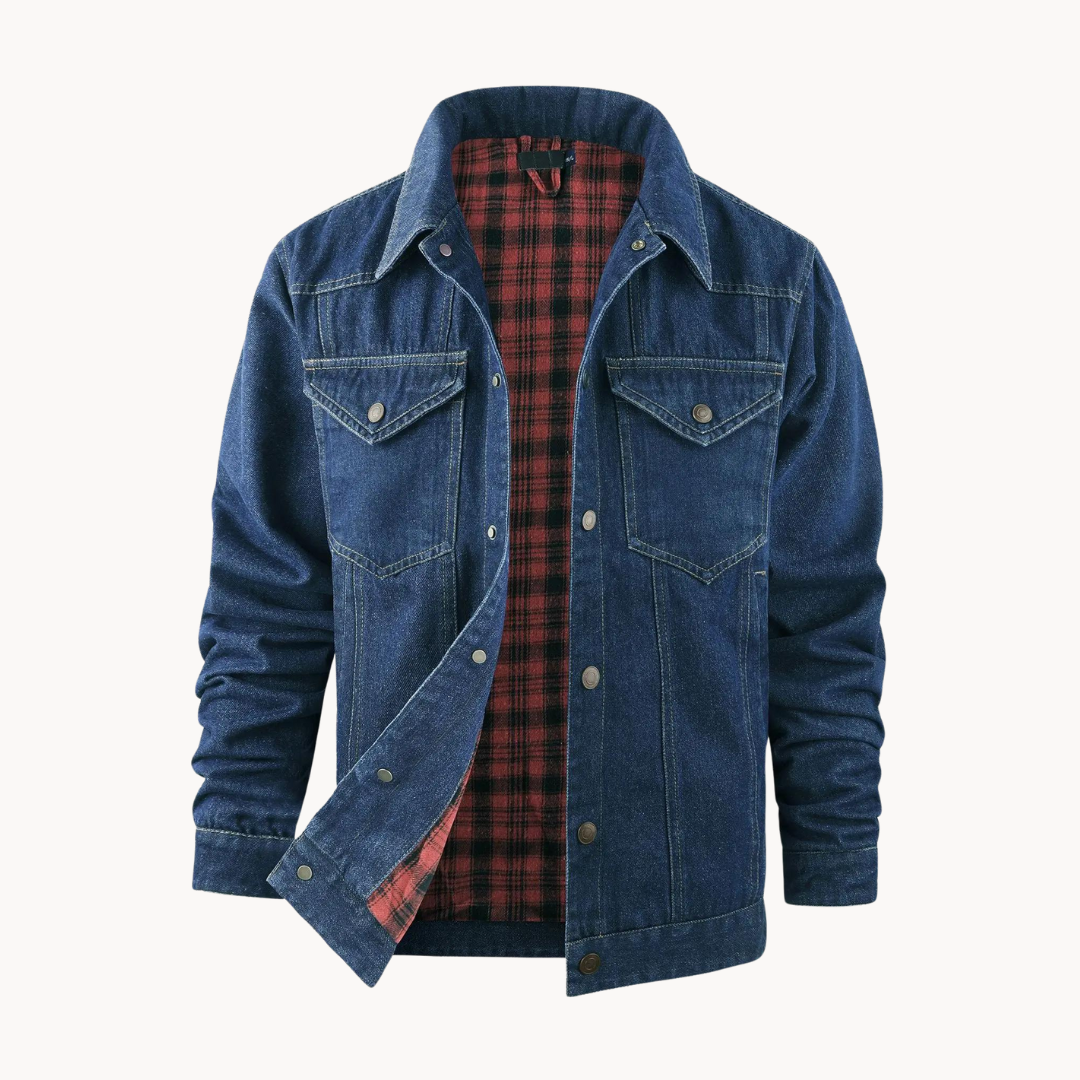 Flannel Lined Button-Front - Shirt Jacket
