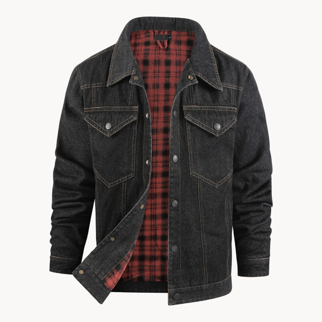 Flannel Lined Button-Front - Shirt Jacket