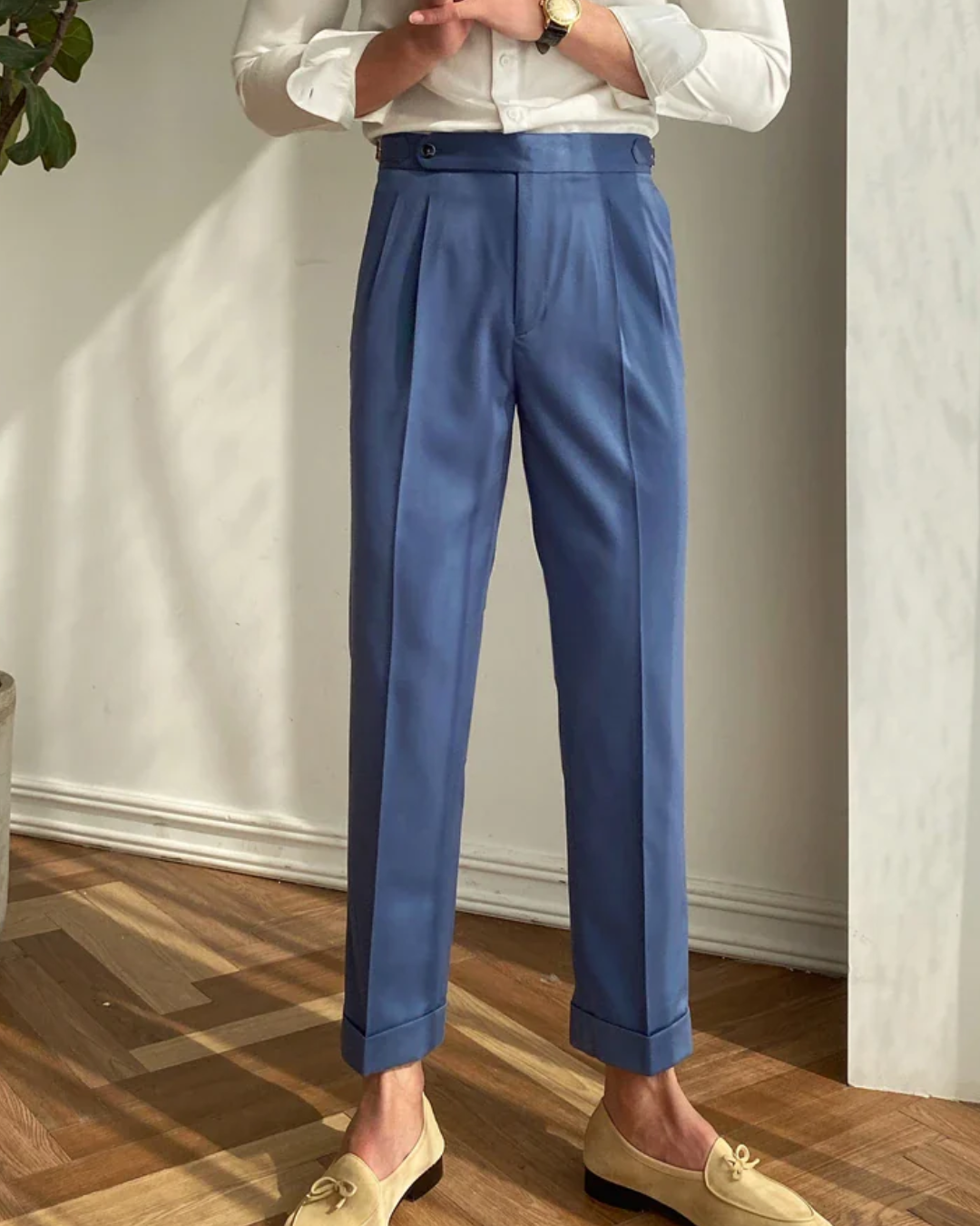 Tailored Straight-Leg - Trousers