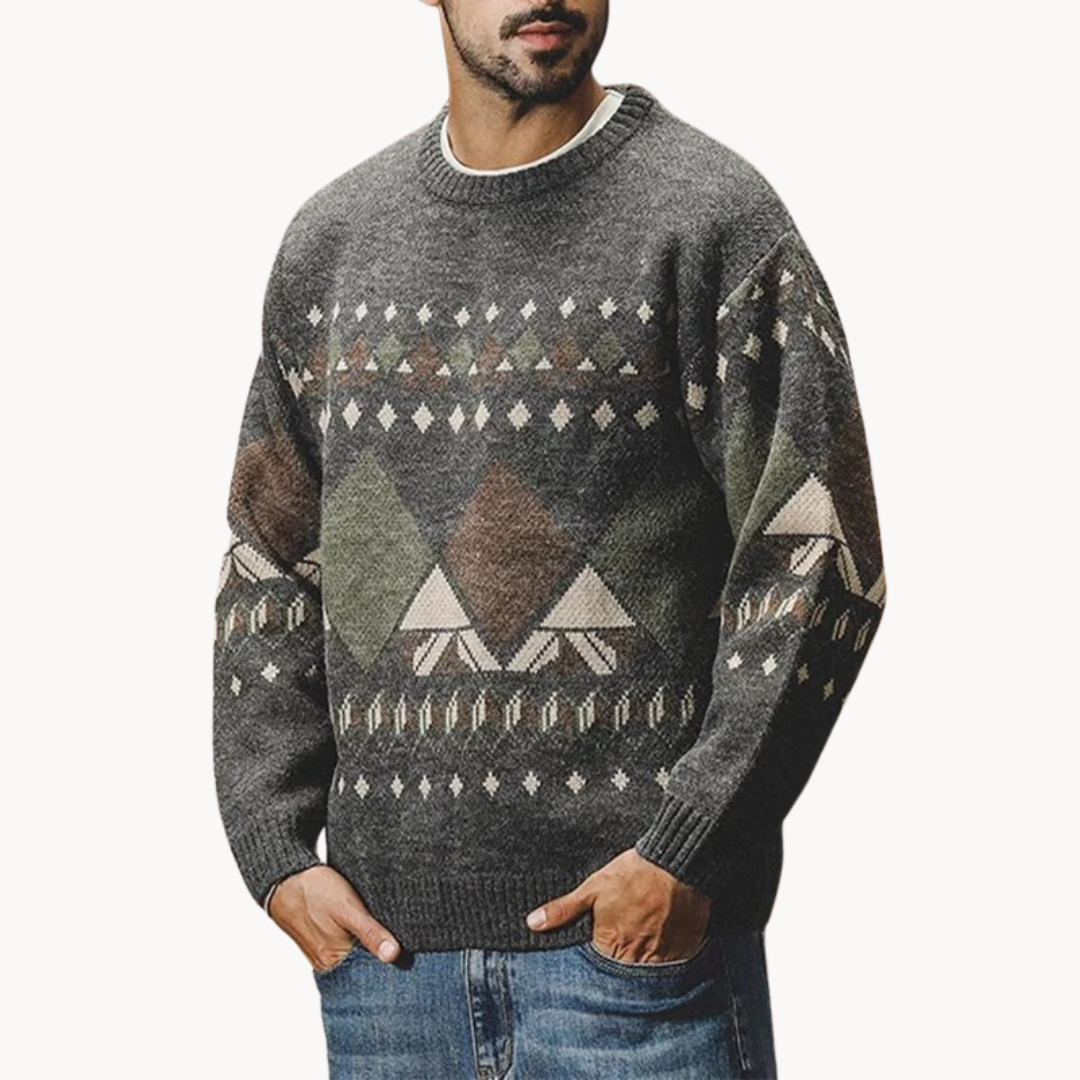 Vintage Ribbed Knit - Sweater