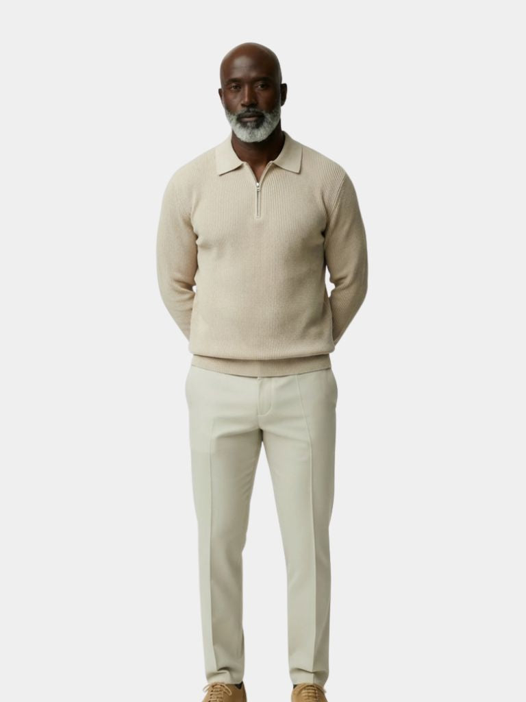 Essential Half Zip Sweater - Casa  Laro CASA LARO